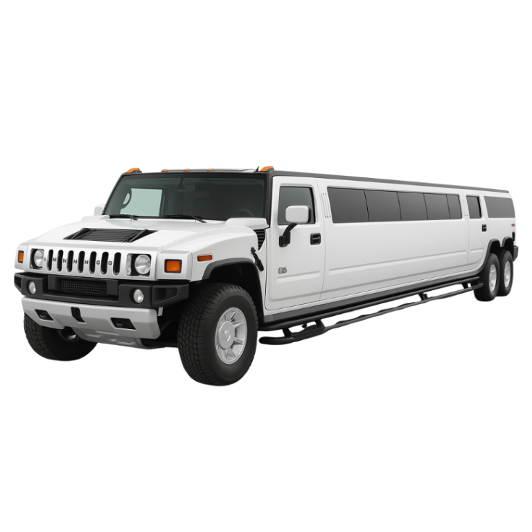 Chicago Stretch Limo Service with White Hummer