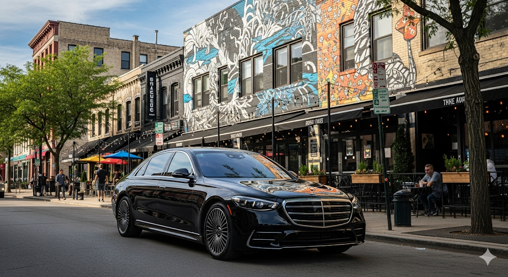 Executive chauffeur service Elgin Chicago suburbs