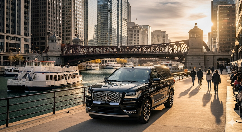 Executive chauffeur service Libertyville Chicago suburbs