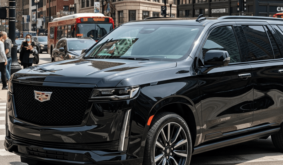 Wicker Park Limo Service – Cadillac Escalade at Six Corners