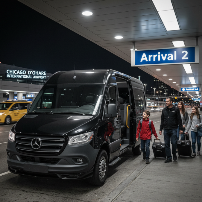 chicago airport limo with pickup and drop-off service