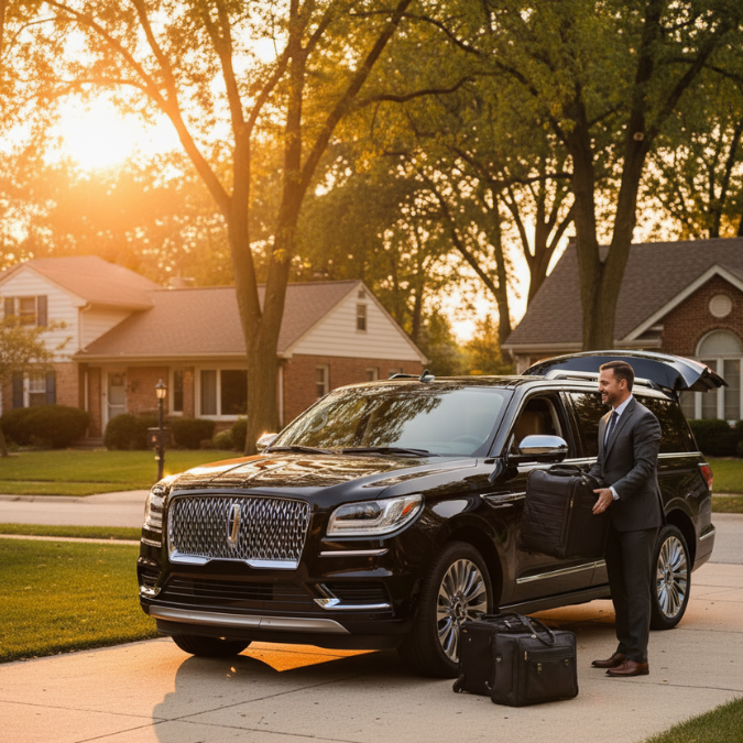 reliable chicago o'hare airport transportation service by level up limo