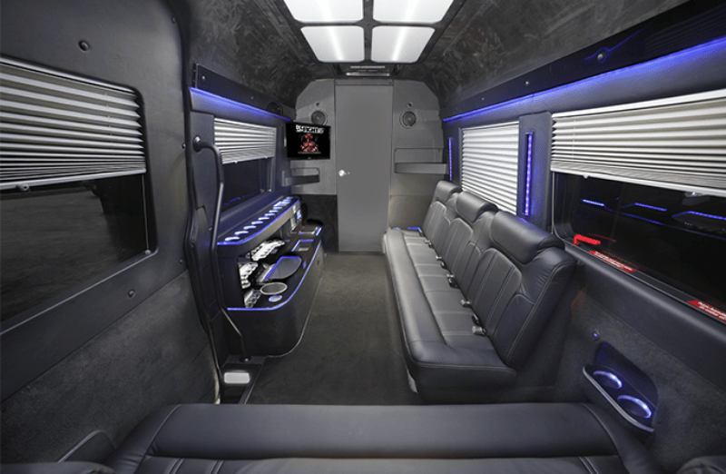 sprinter party bus interior