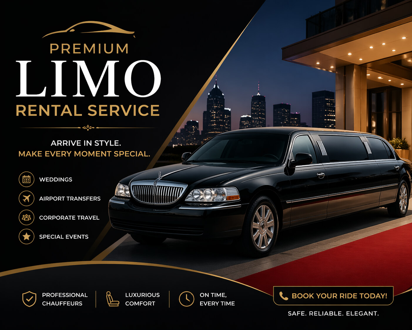 Premium limo rental services across Chicago
