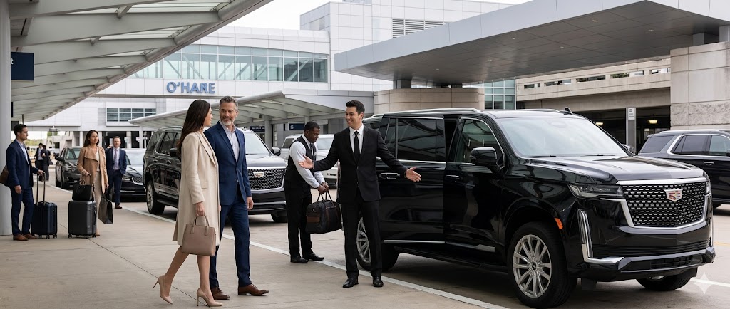 Professional airport limo transportation service in Chicago