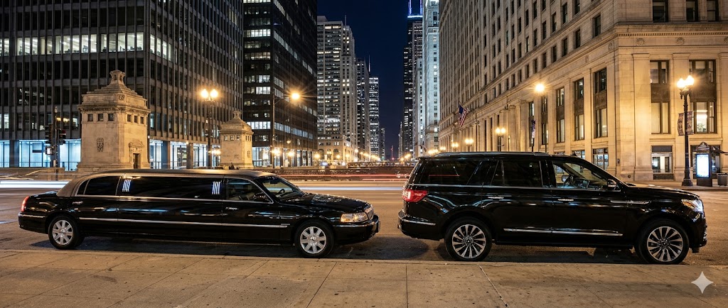 Comparison between limousine service and executive black car service
