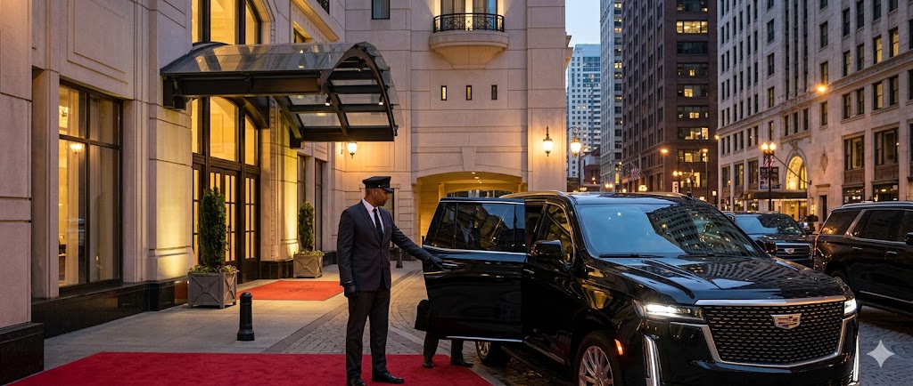 Luxury private chauffeur transportation service in Chicago