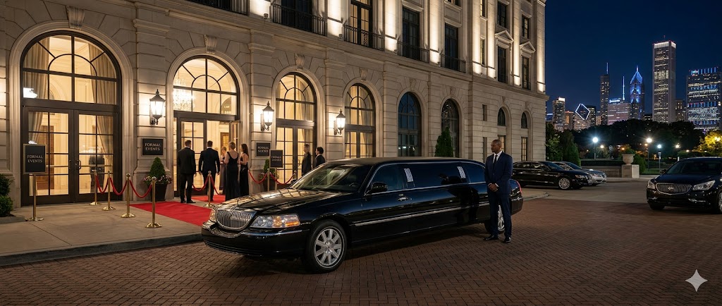 Luxury stretch limousine transportation service in Chicago