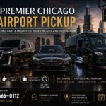 O'Hare and Midway airport pickup in Chicago — Level Up Limo black Escalade, Mercedes S 580, and Sprinter limo