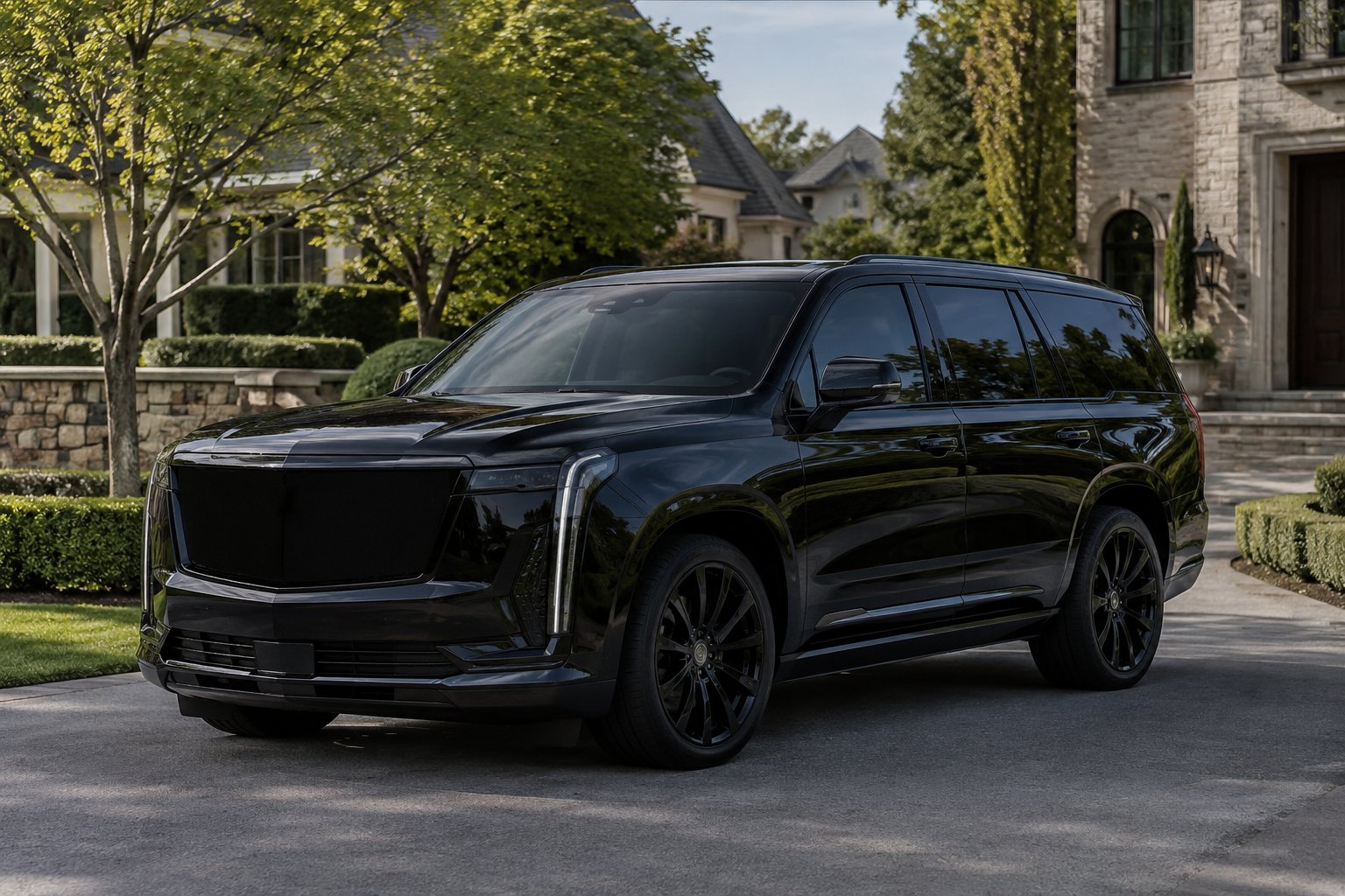 Chicago North Shore SUV Service with a latest-model black luxury SUV