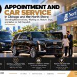 Level Up Limo chauffeur helping a passenger into an Escalade outside a North Shore hospital entrance for a medical appointment