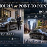 Chicago business meeting car service comparison of hourly chauffeur and point-to-point executive transportation