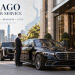 Chicago private car service with a black Mercedes-Benz S-Class and Cadillac Escalade for airport, hotel and business travel