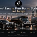Stretch limo vs. party bus vs. Sprinter in Chicago by Level Up Limo: comparing capacity, comfort and cost for proms, weddings, bachelorette parties, concerts, corporate groups and airport runs